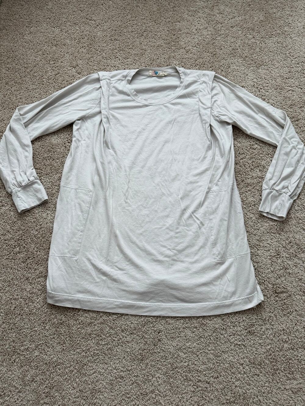 Free People FP Beach Cotton Long Sleeve Lounge Top Medium
